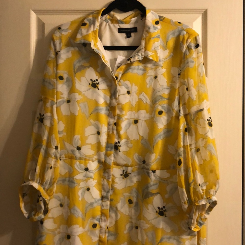 Banana republic floral dress size 16 NWT